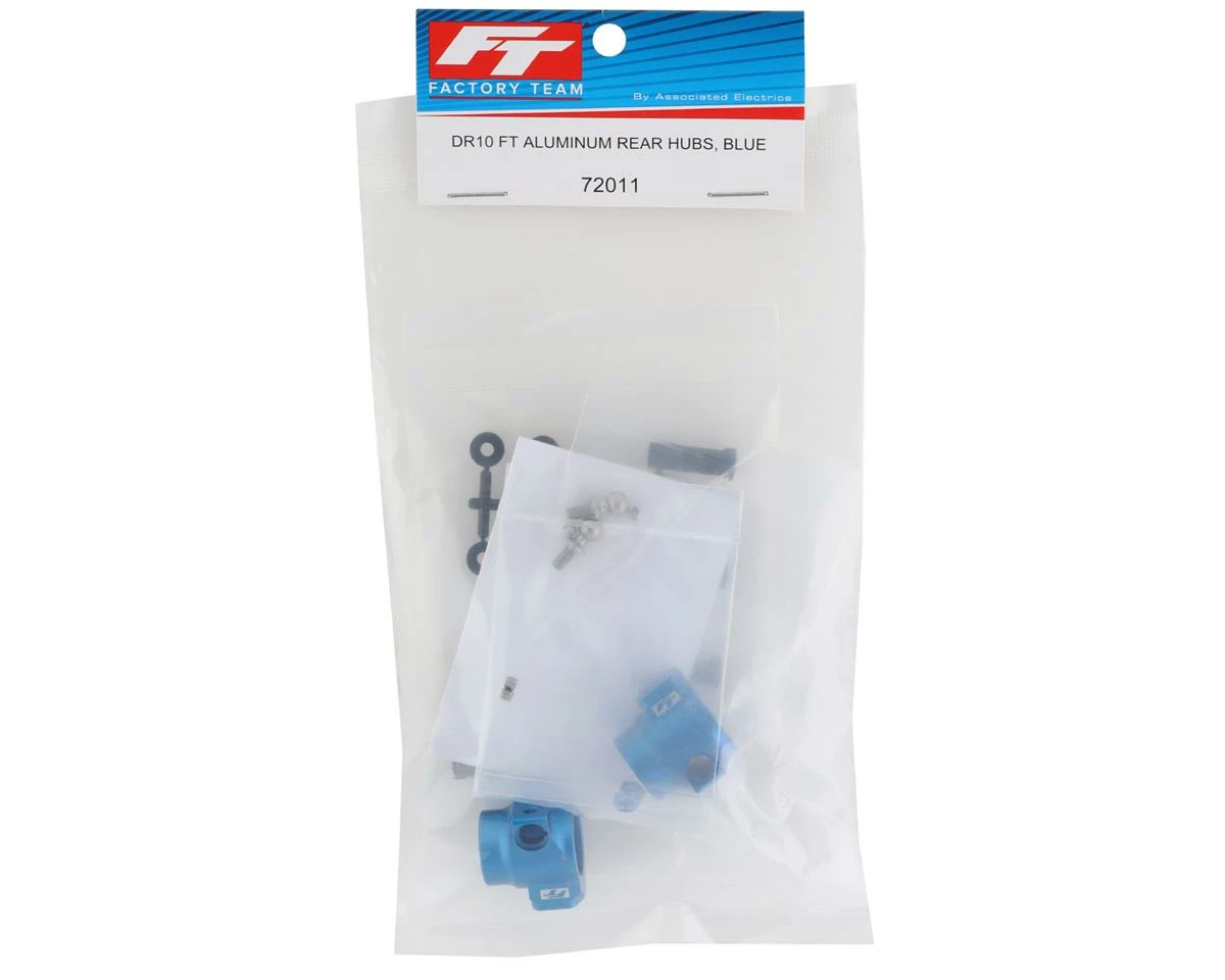 Team Associated DR10/SR10 Factory Team Aluminum Rear Hub Set (Blue) (2) - Image 3