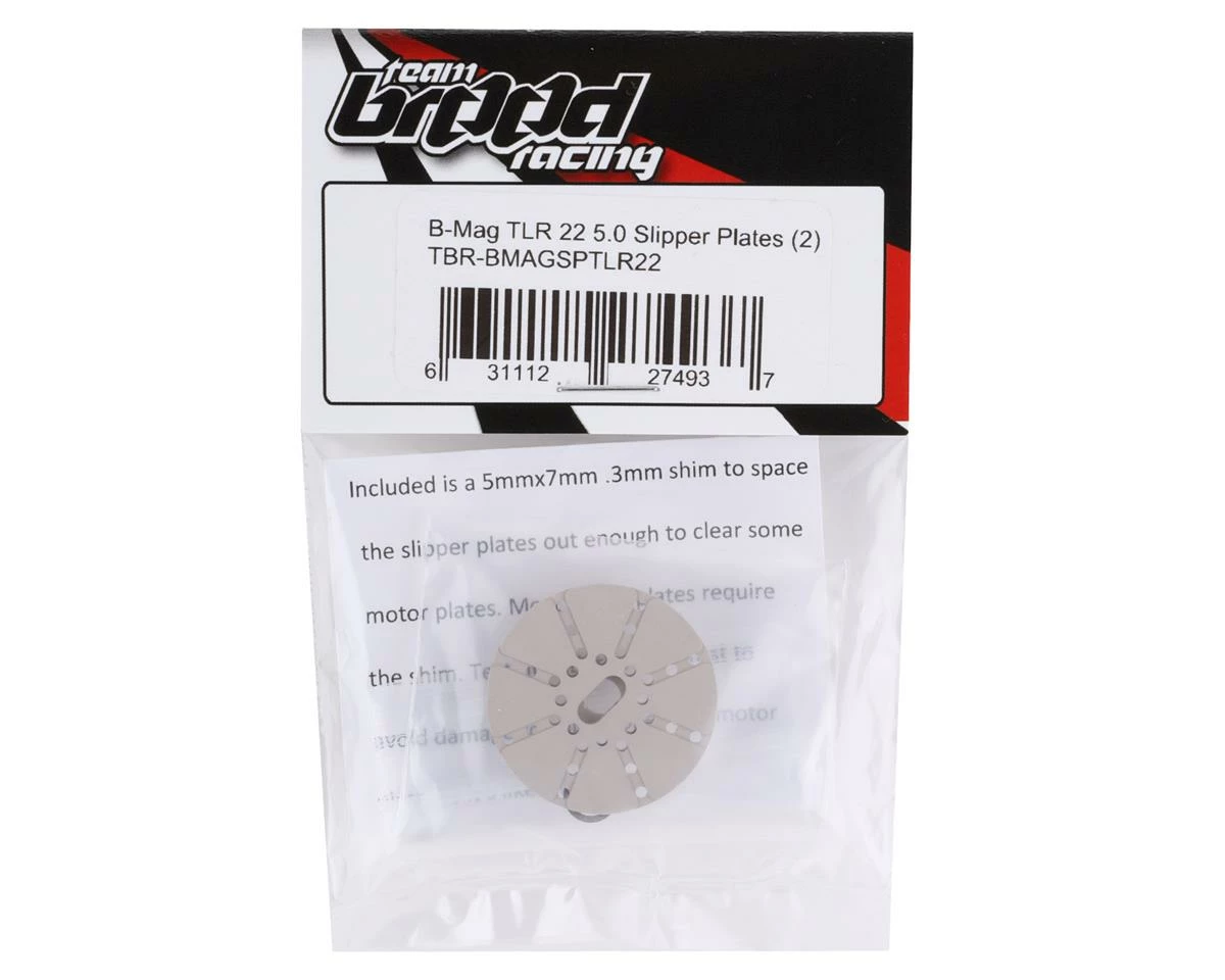 Team Brood -Mag TLR 22 5.0 Magnesium Slipper Plates (2) - Image 3