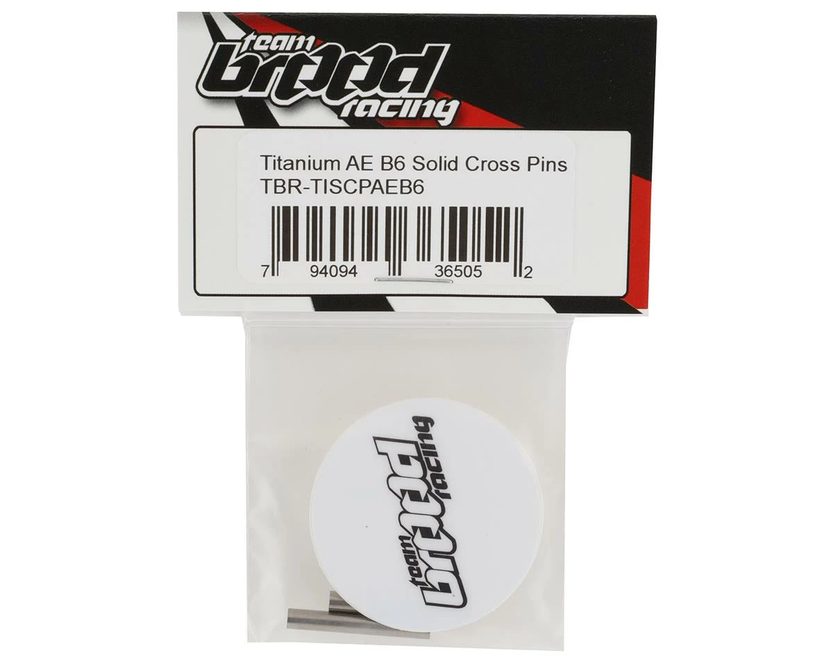 Team Brood AE B6 Lightweight Titanium Gear Differential Solid Cross Pins (2) - Image 2