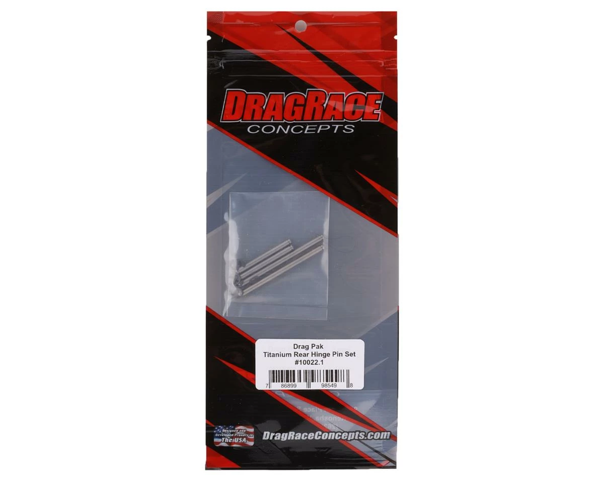 DragRace Concepts Pak Maxim Titanium Rear Hinge Pin Set (Use W/DRC-10021) - Image 2