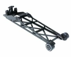DragRace Concepts Launch Assist 10" Wheelie Bar W/Big Wheels (Black) (Mid Motor)