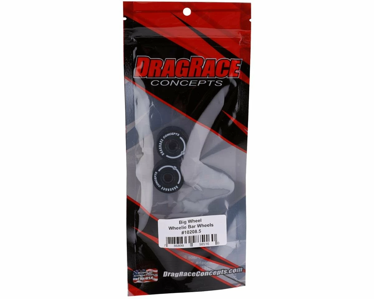 DragRace Concepts Big Wheel Wheelie Bar Wheels (Black) (2) - Image 2