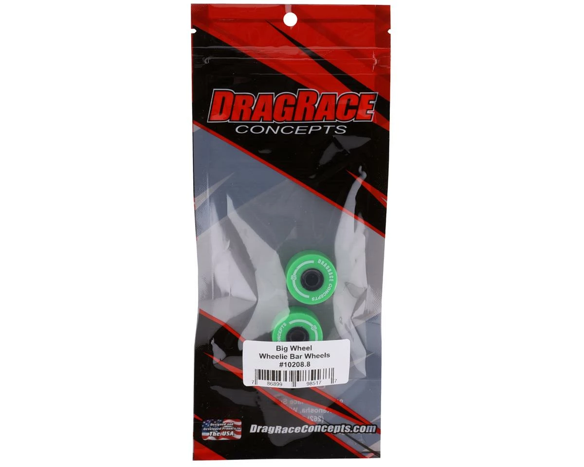 DragRace Concepts Big Wheel Wheelie Bar Wheels (Fluorescent Green) (2) - Image 2