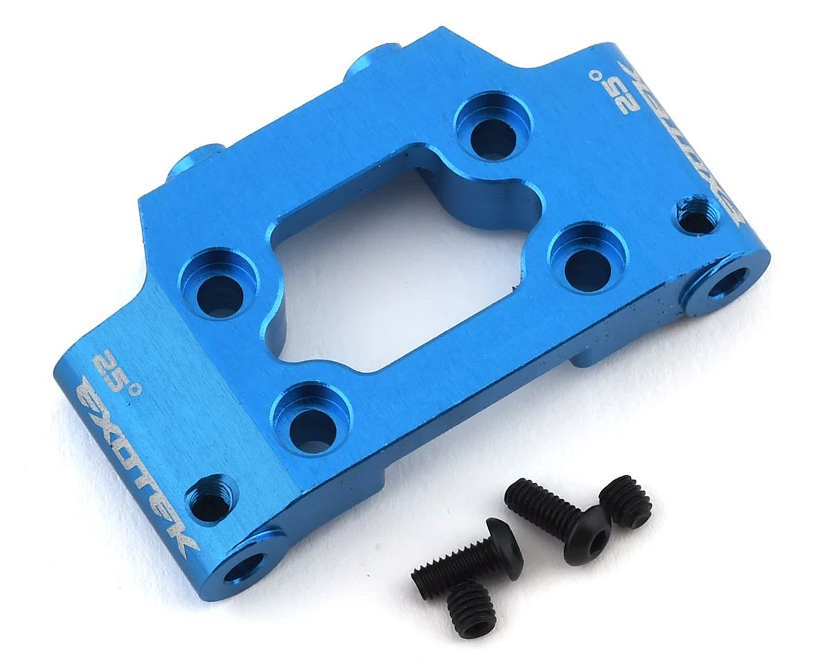 EXOTEK DR10 Aluminum HD Front Bulkhead (Blue)