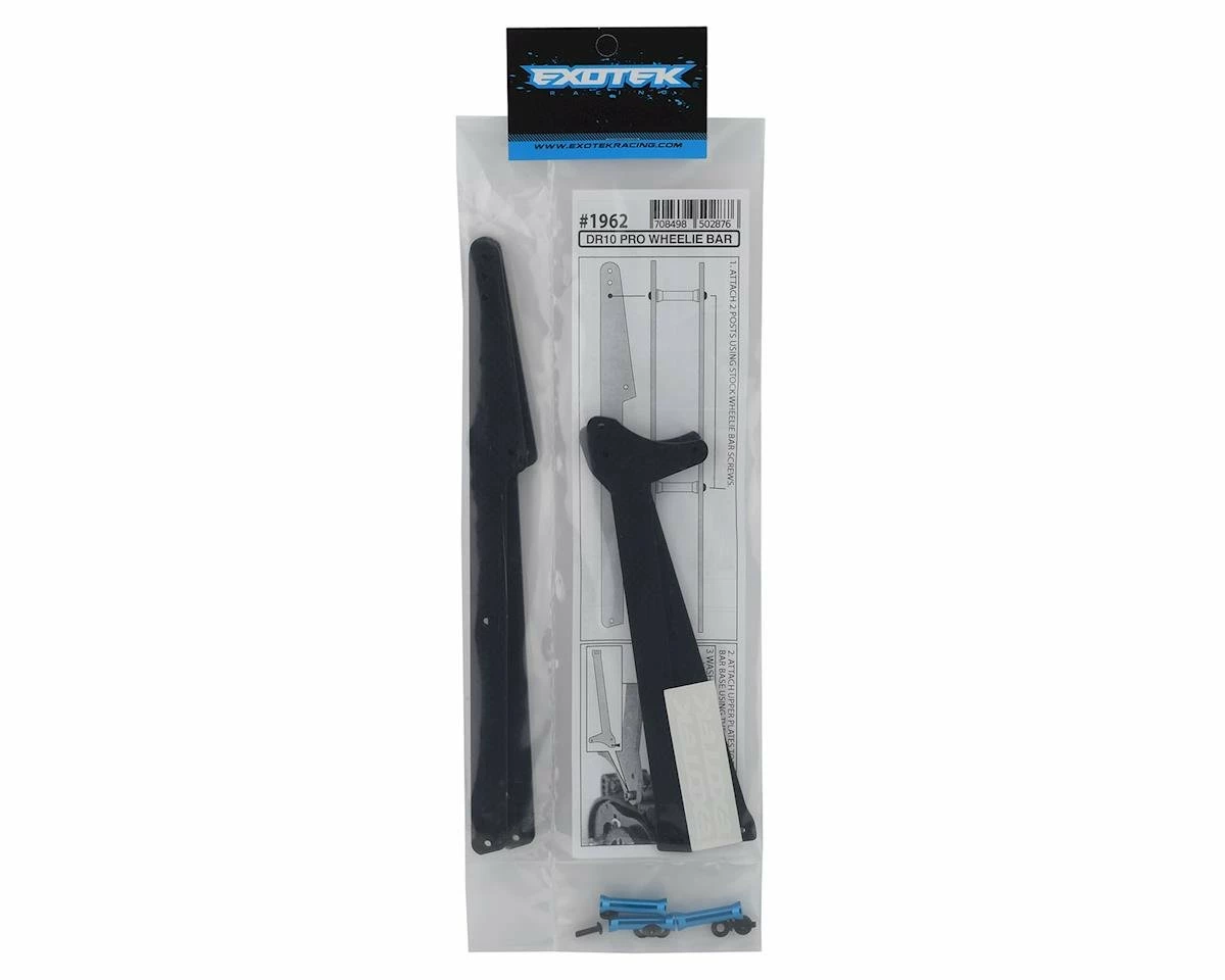 EXOTEK DR10 Adjustable Wheelie Bar Set - Image 2