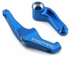 EXOTEK DR10 Aluminum HD Steering Crank Set (Blue)
