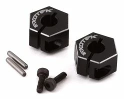 EXOTEK TLR 22 Drag Racing Wide Clamping Rear Hex (Black) (2) (8.5mm)