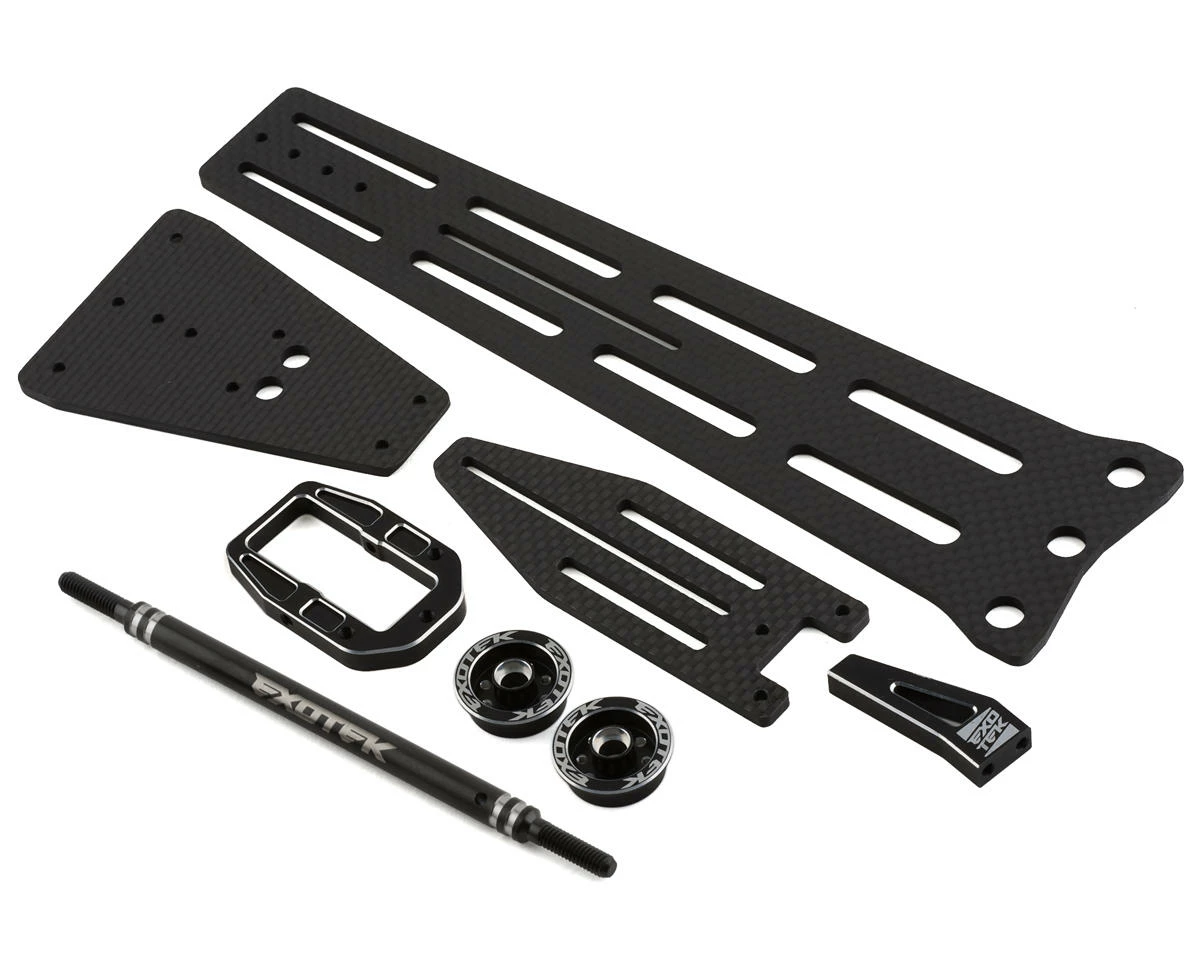 EXOTEK 22 5.0 Pro Single Wheel Carbon Wheelie Bar Set