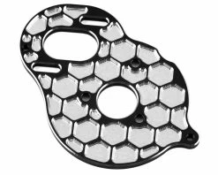 JCONCEPTS DR10/SR10 +2 Aluminum "Honeycomb" Motor Plate (Black)