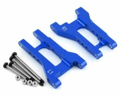 ST Racing Concepts Raxxas Drag Slash Aluminum Toe-In Rear Arms (Blue) (1° Toe-In)