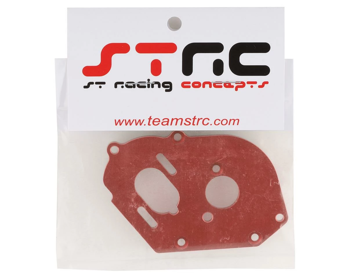 ST Racing Concepts Raxxas Drag Slash Aluminum Heat-Sink Motor Plate (Red) - Image 2