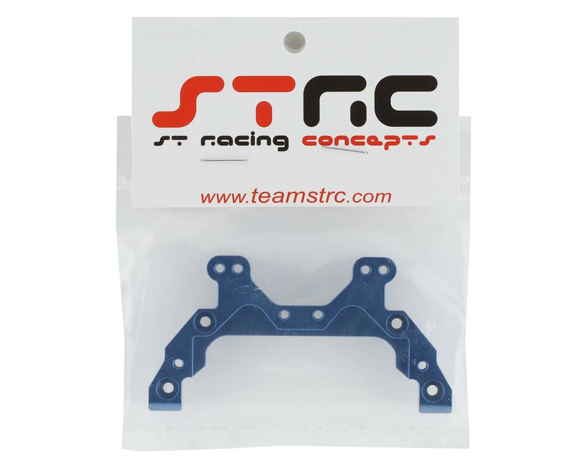 ST Racing Concepts Associated DR10 Aluminum HD Rear Chassis Brace (Blue) - Image 2