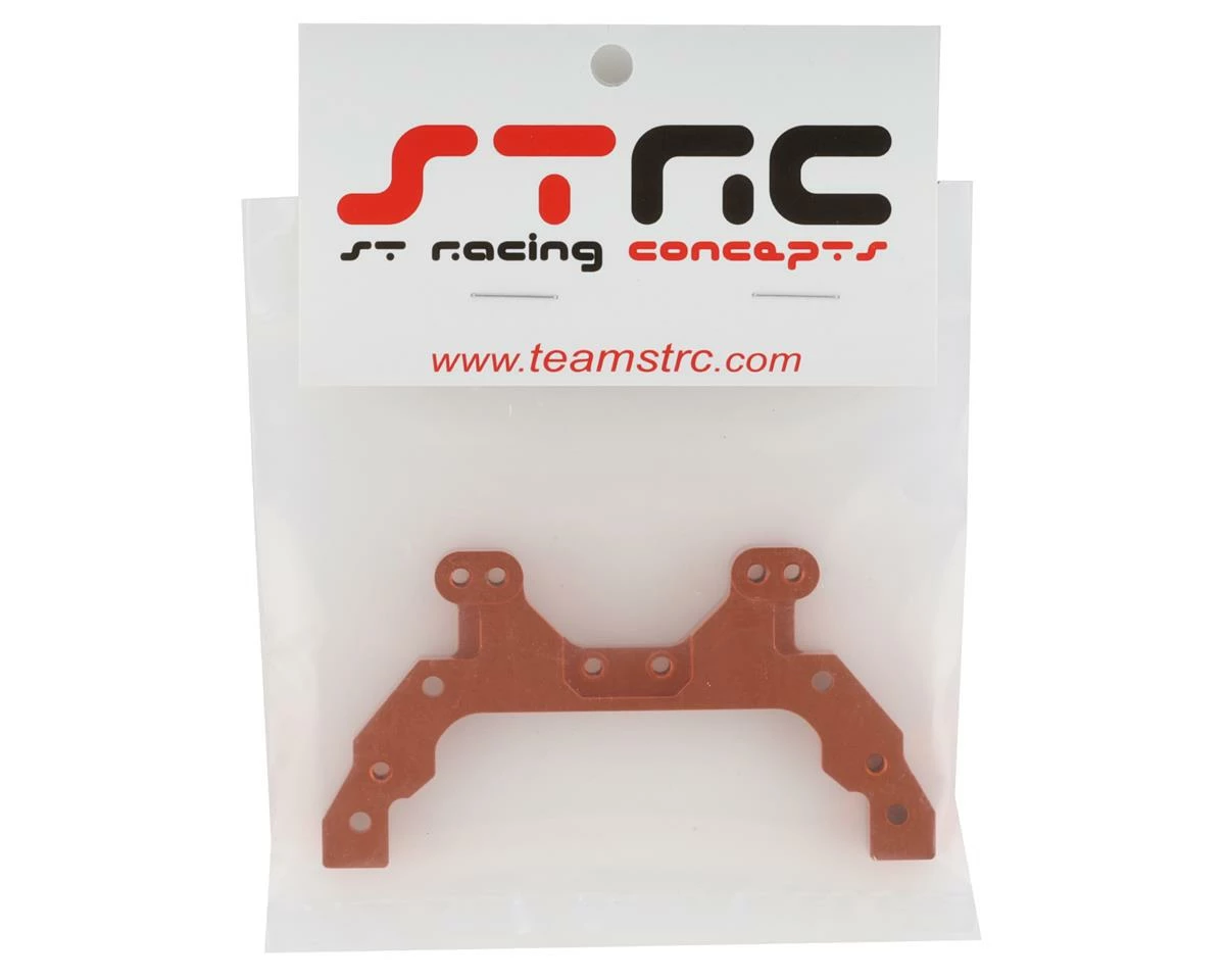 ST Racing Concepts Associated DR10 Aluminum HD Rear Chassis Brace (Orange) - Image 2
