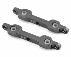 ST Racing Concepts DR10 Aluminum Rear Suspension Block Set (Gun Metal) (0/1 Degree)