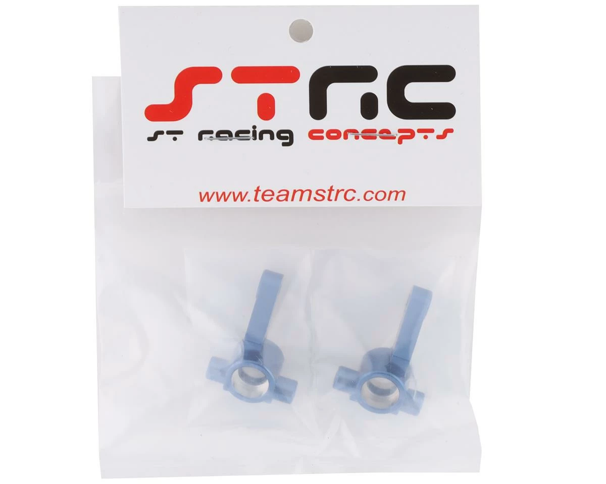 ST Racing Concepts DR10 Aluminum Steering Knuckles (Blue) (2) - Image 2