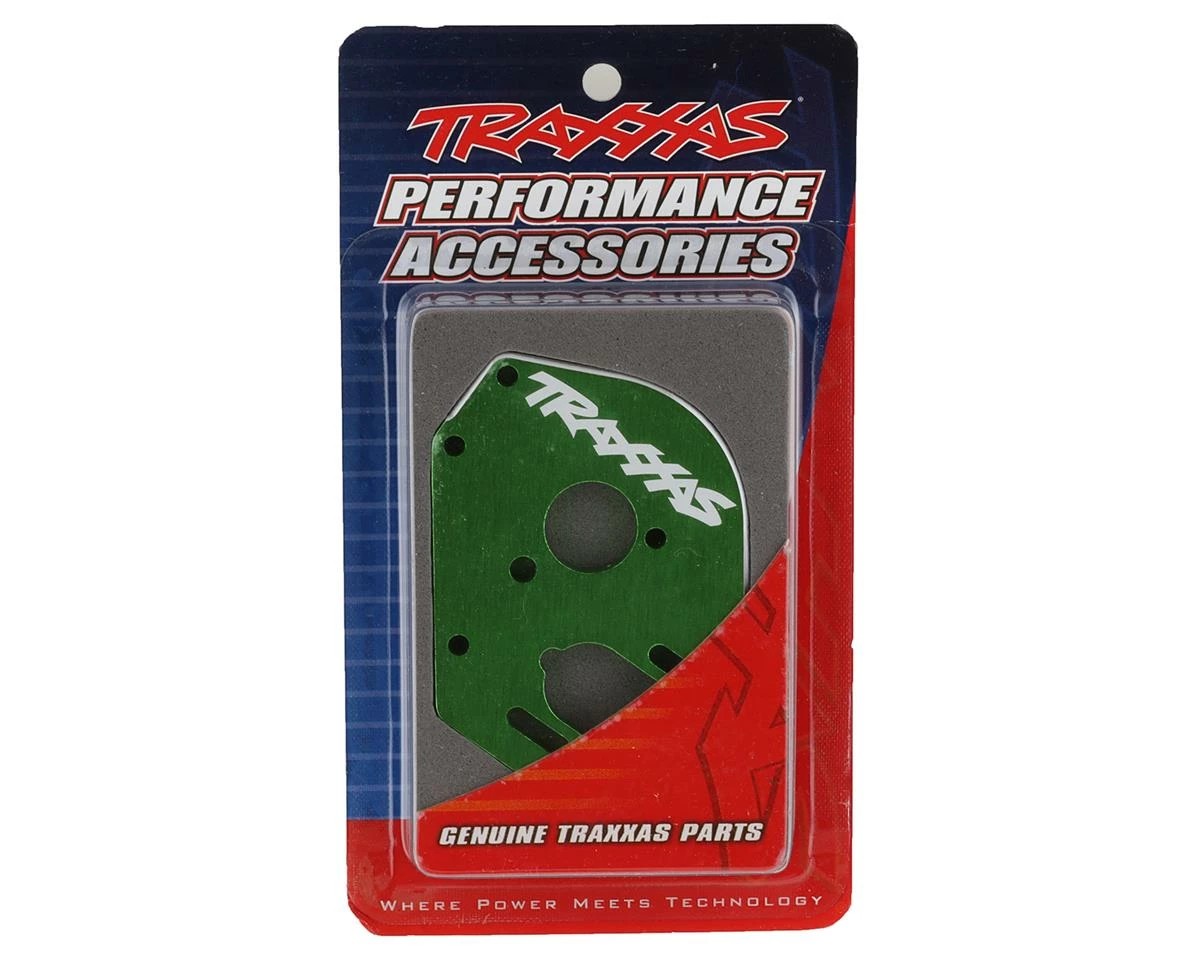 Traxxas Magnum 272R 4mm Aluminum Motor Plate (Green) - Image 2