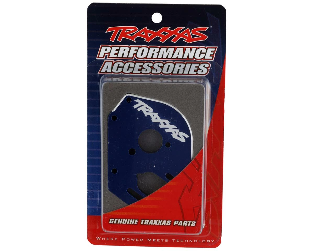 Traxxas Magnum 272R 4mm Aluminum Motor Plate (Blue) - Image 2